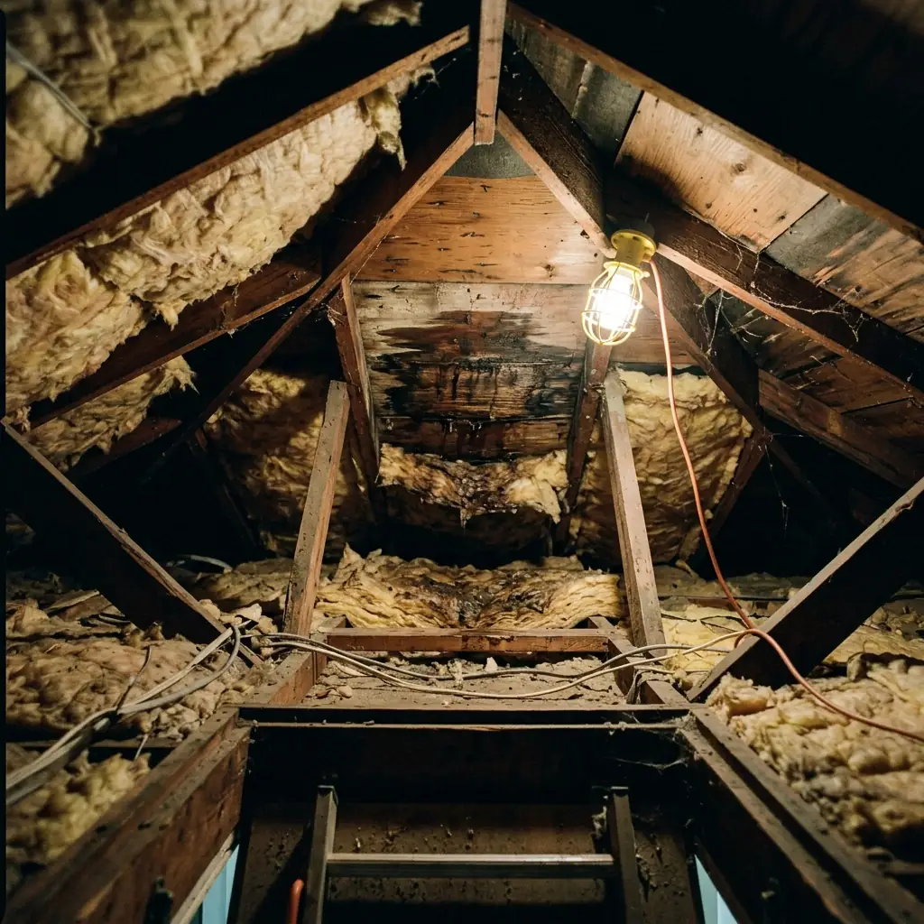 Attic Water Damage in Lancaster