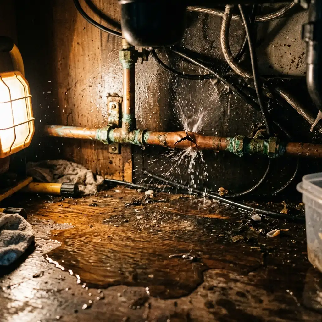 Burst Pipe Water Damage in Lancaster