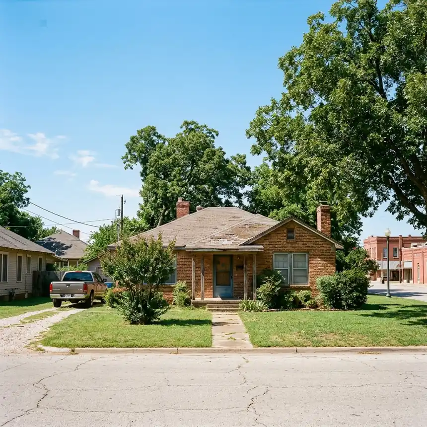 A home near the Lancaster Historic Town Square in Lancaster, the kind of property exposed to regional water damage risk