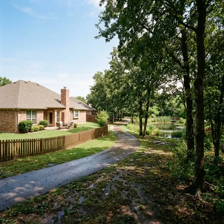 A home near Lancaster Community Park in Lancaster, the kind of property exposed to regional water damage risk